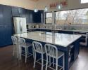 Blue Painted Cabinets