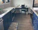 Blue Painted Cabinets